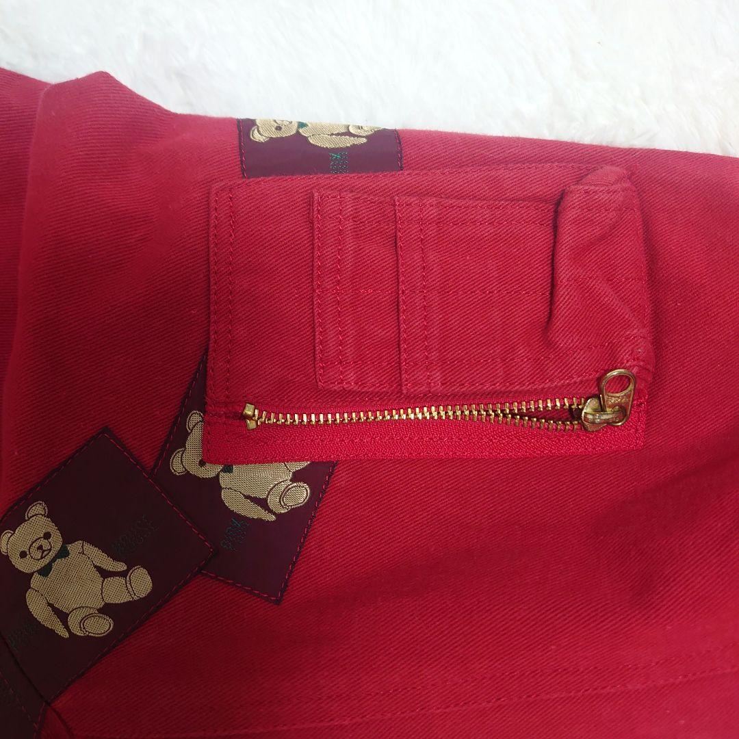 ピンクハウス　PINK HOUSE　脱着可能フード付きジャケット　赤　人形　F