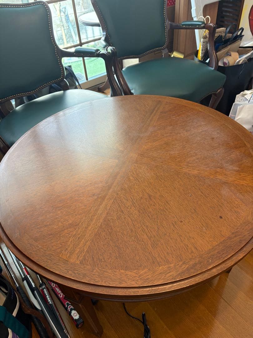 町田市　直接取引限定　maruni 円形木製テーブル