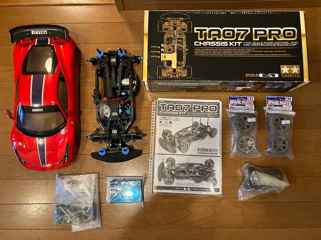 タミヤTA07PRO メカ OPパーツ多数付属