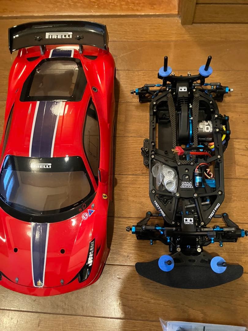 タミヤTA07PRO メカ OPパーツ多数付属