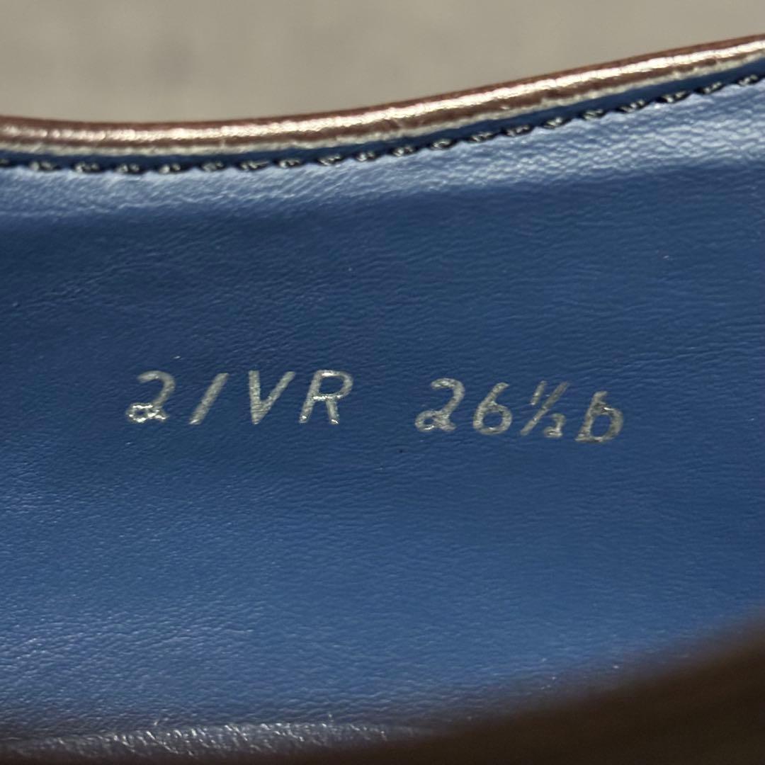 未使用級　リーガル　ビジネスシューズ　キャップトゥ　ブラウン　21VR　2228