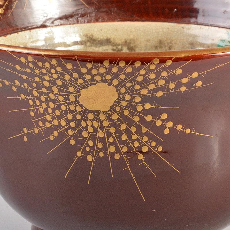 豊楽焼　四代豊助造　木具写し　鉢　共箱　C　6726C