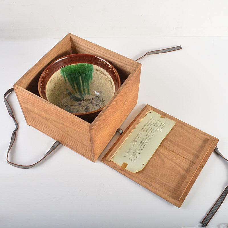 豊楽焼　四代豊助造　木具写し　鉢　共箱　C　6726C