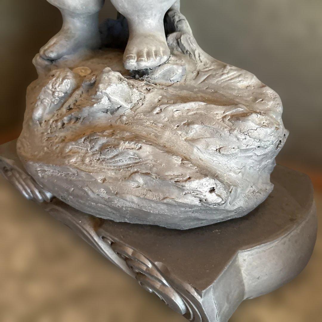 恵比寿像　陶器　置物　七福神