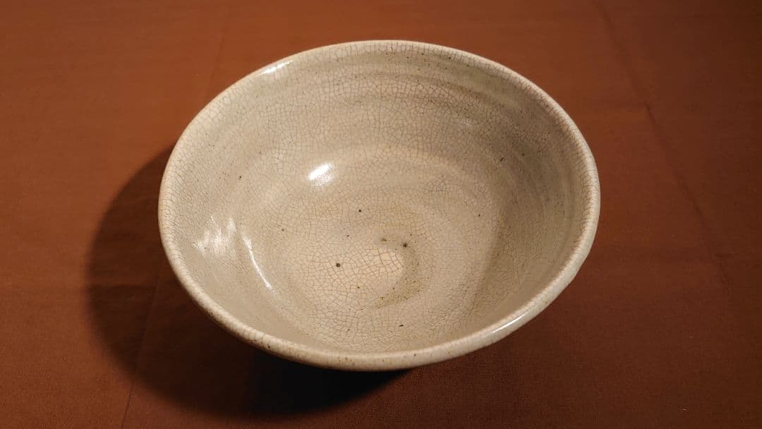 李朝　青磁　朝鮮陶器　アンティーク李朝　抹茶碗　金沢茶道家放出品　１客