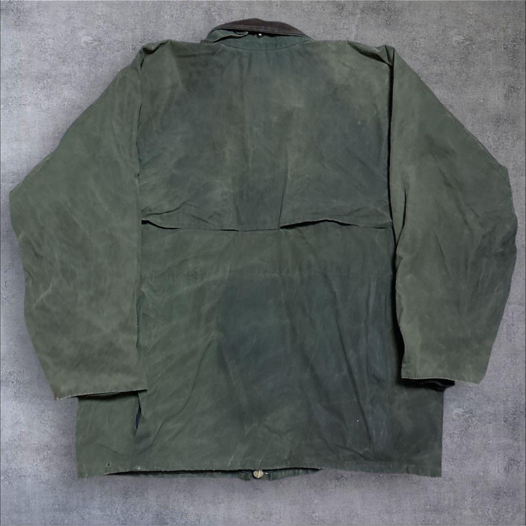 雰囲気抜群　LEWIS CREEK オイルジャケット　襟レザー