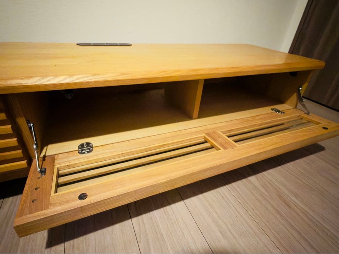 最終値下げ！⚫︎福岡大川⚫︎家具⚫︎ナチュラルウッド⚫︎テレビ台⚫︎天然木タモ素材⚫︎ボード