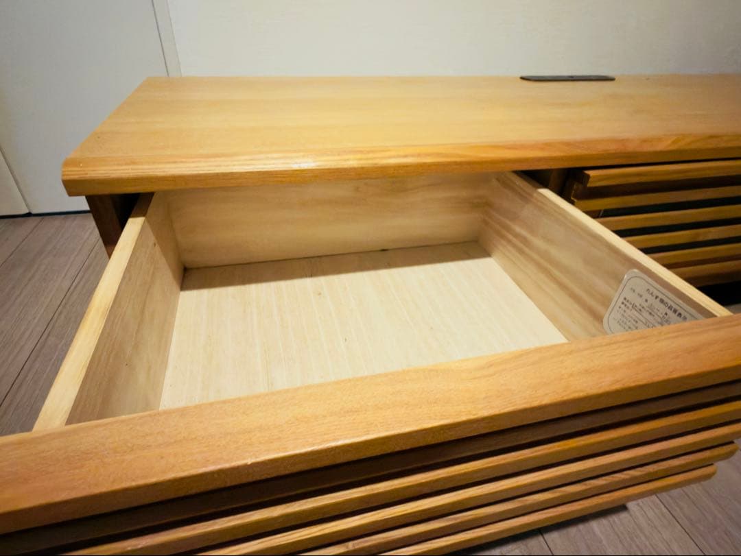 最終値下げ！⚫︎福岡大川⚫︎家具⚫︎ナチュラルウッド⚫︎テレビ台⚫︎天然木タモ素材⚫︎ボード