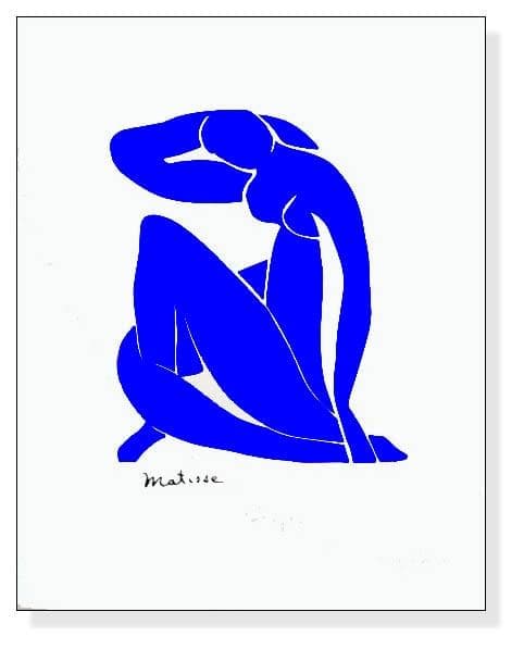 額装済/ブルーヌード/マティス/ポスター/インテリア/アート