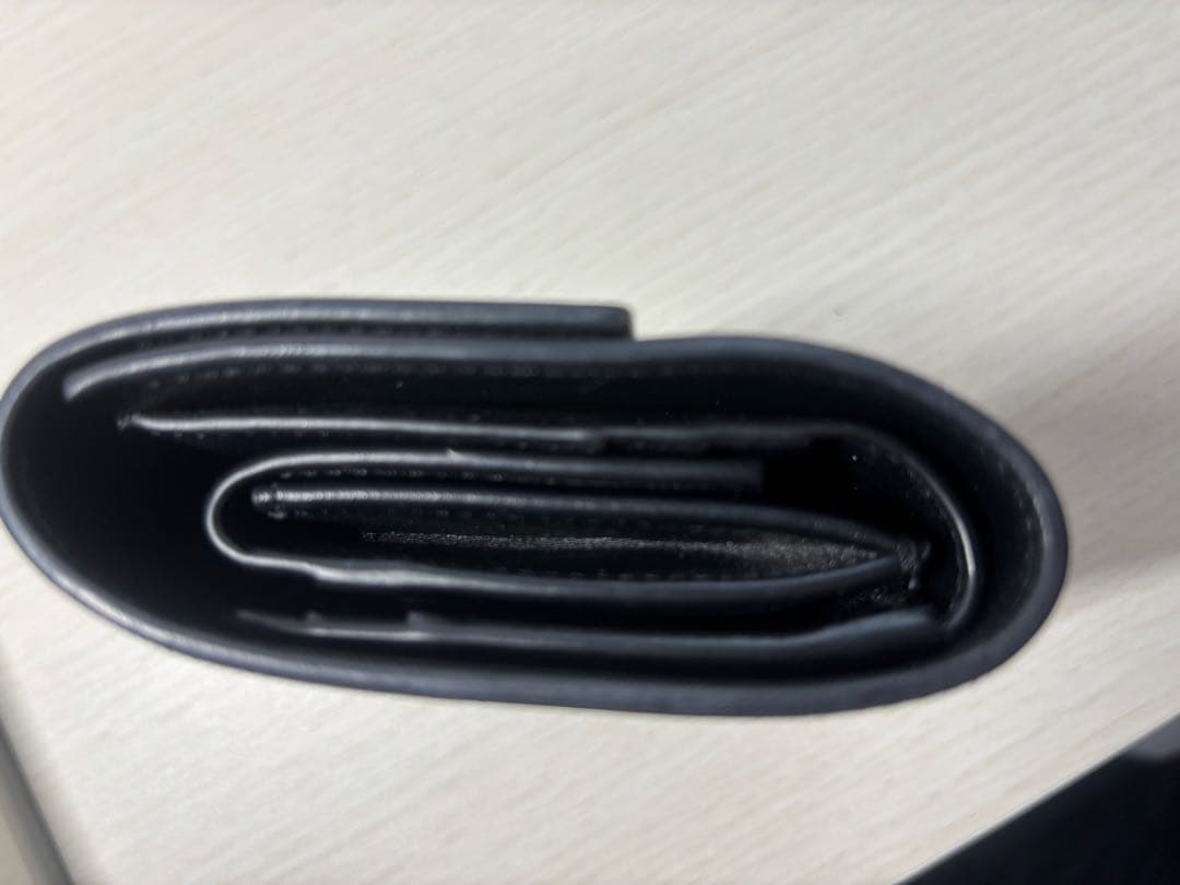 Celine 黒 レザー 三つ折り財布