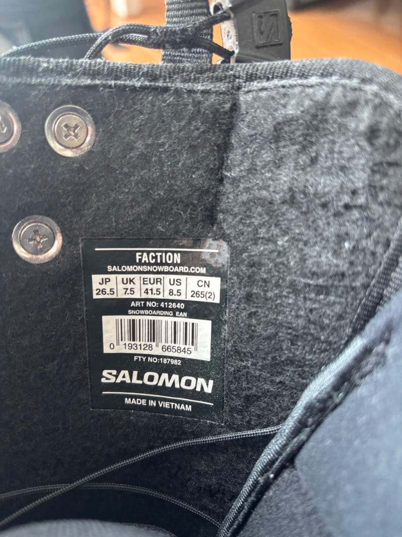 SALOMON FACTION スノーボードブーツ 26.5 JP