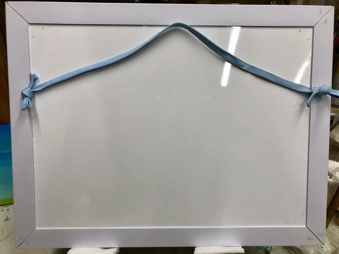 ハートのエース　ピエロ　アルルカン　油絵　絵画　絵　アート　インテリア 額入り