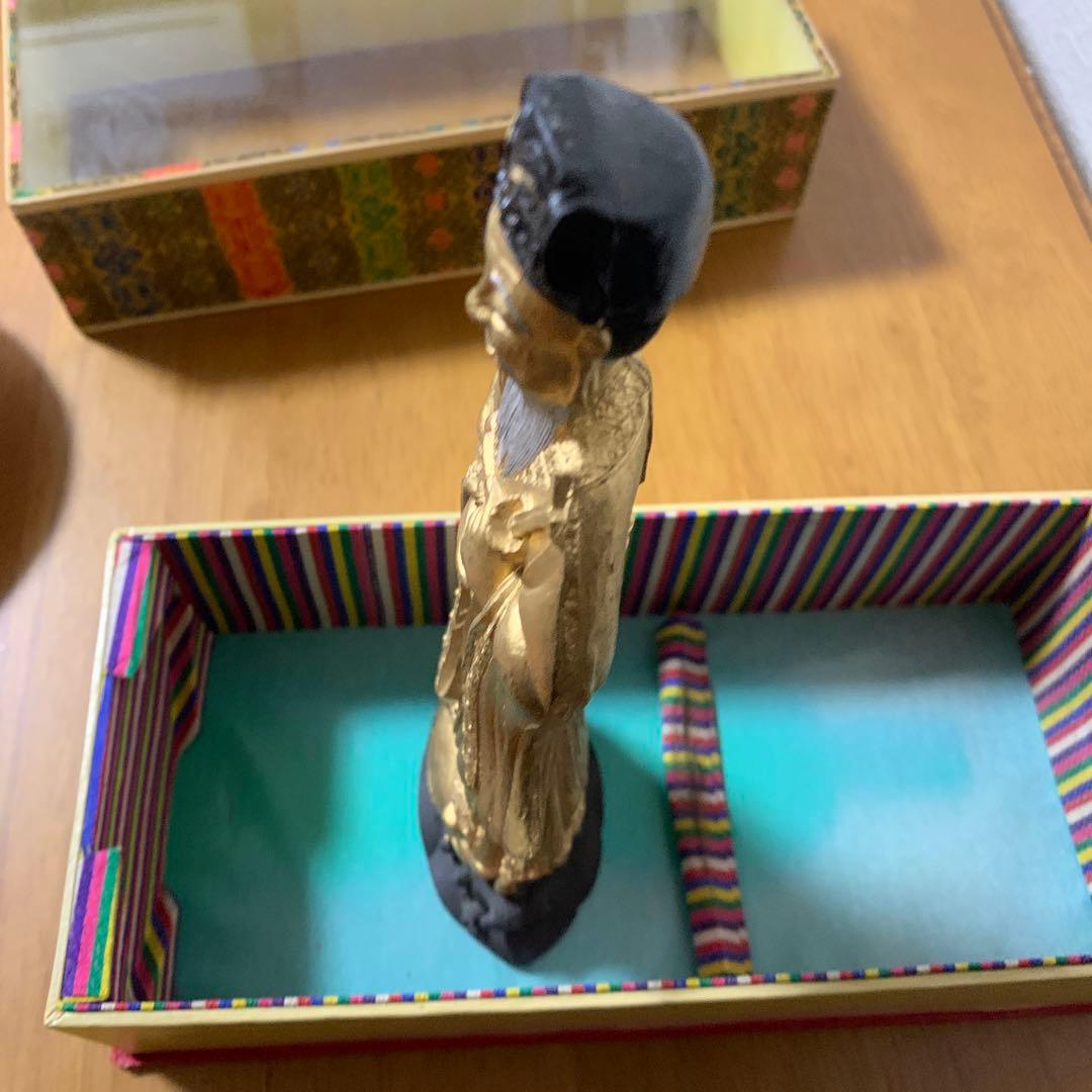 中国墨人形　人形墨　古墨　置物