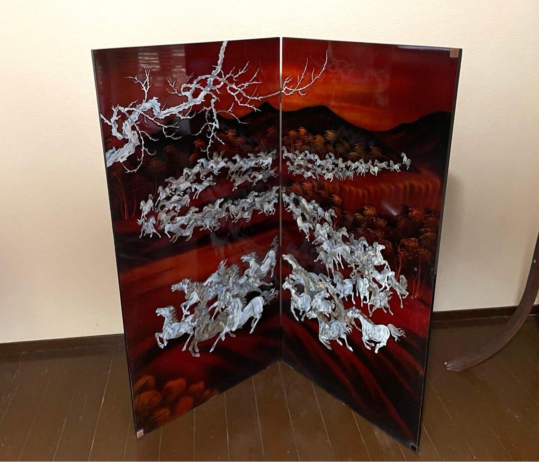 螺鈿細工 衝立 罵倒成功