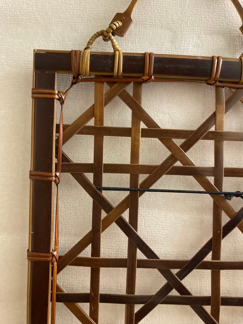 竹工芸　短冊かけ　竹　八木澤正