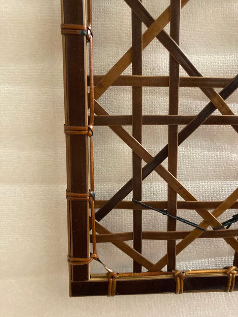 竹工芸　短冊かけ　竹　八木澤正