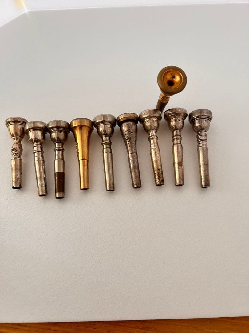 トランペットマウスピース10本　試奏用　ジャンク品