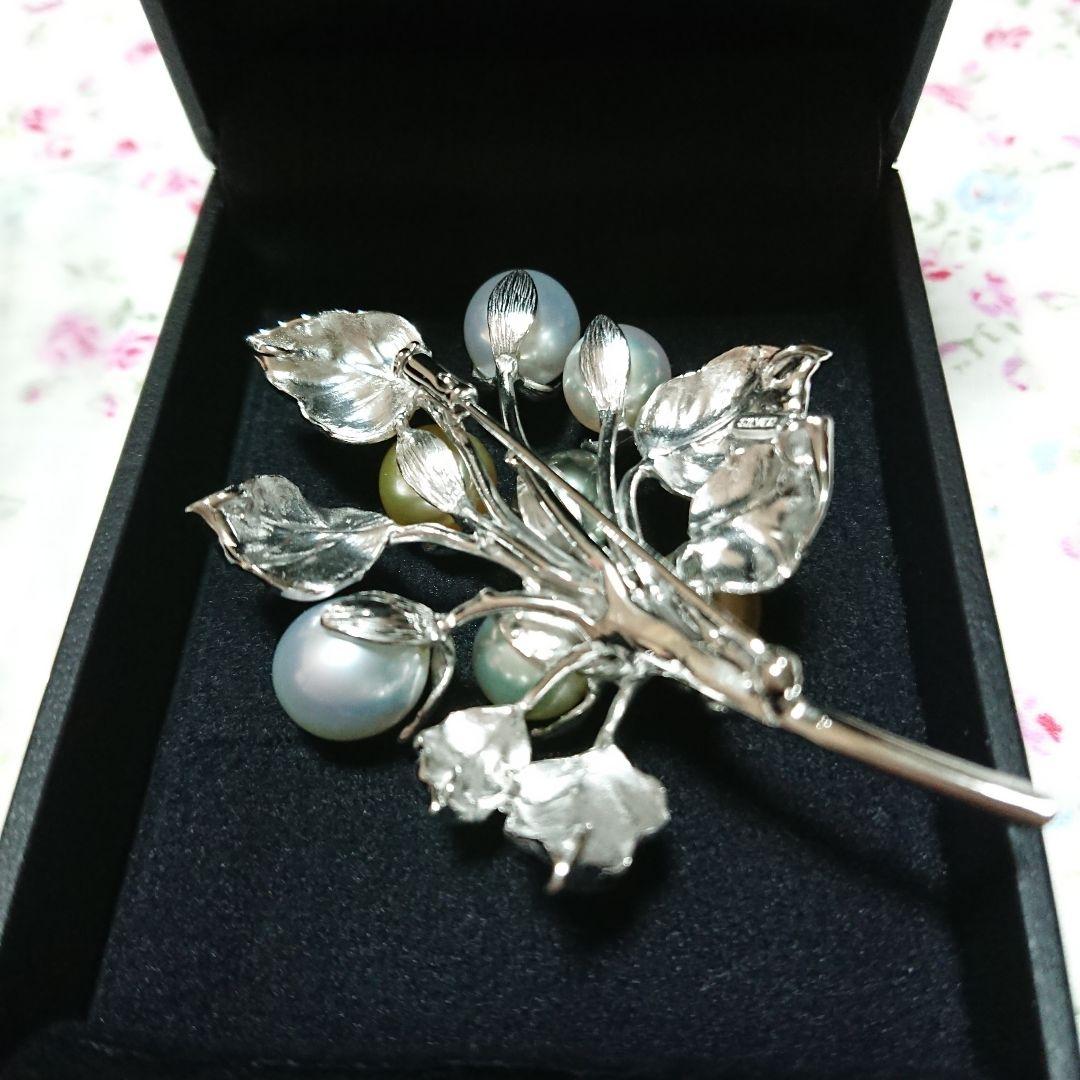 ばにらあいす　GSTV 真珠ブローチ