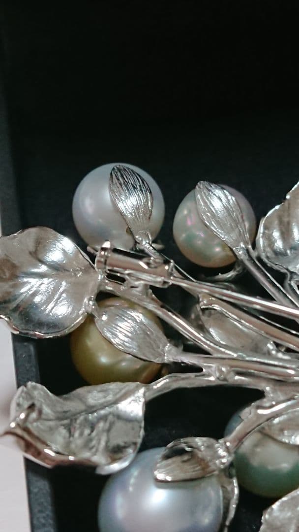 ばにらあいす　GSTV 真珠ブローチ