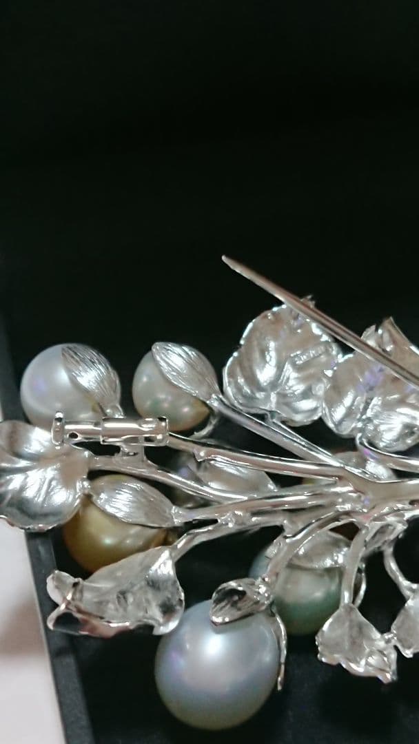 ばにらあいす　GSTV 真珠ブローチ