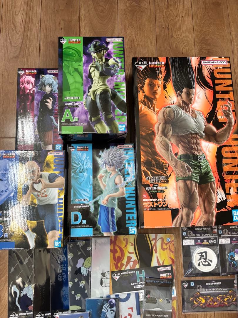 一番くじ ハンターハンター ラストワン賞 A賞 B賞 D賞 E賞計5点おまけ付き