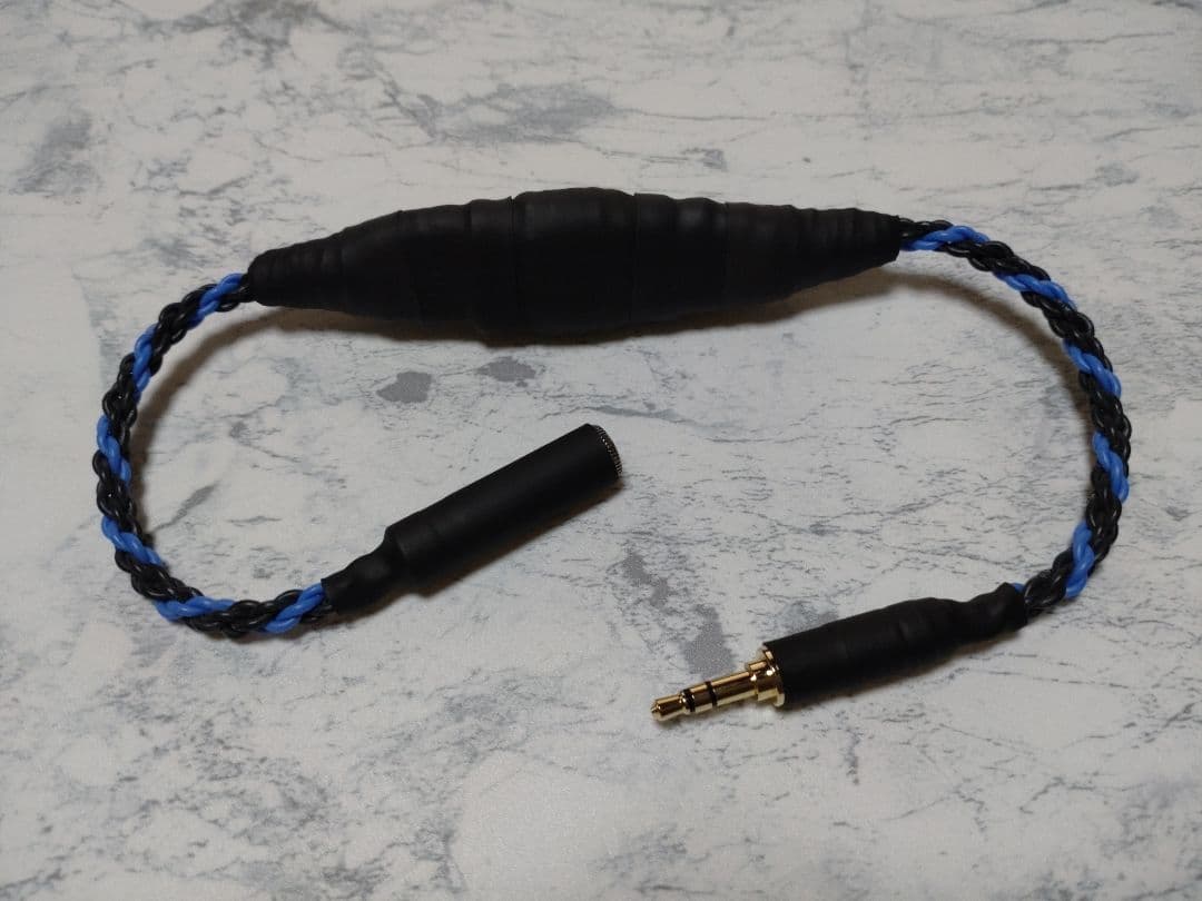 新作72段式カタパルト搭載　3.5㍉3極メス-3.5㍉3極オス　約38cm　6芯