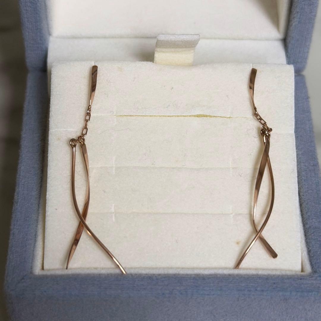 カナル ４℃ ピアス k10 ウェーブ