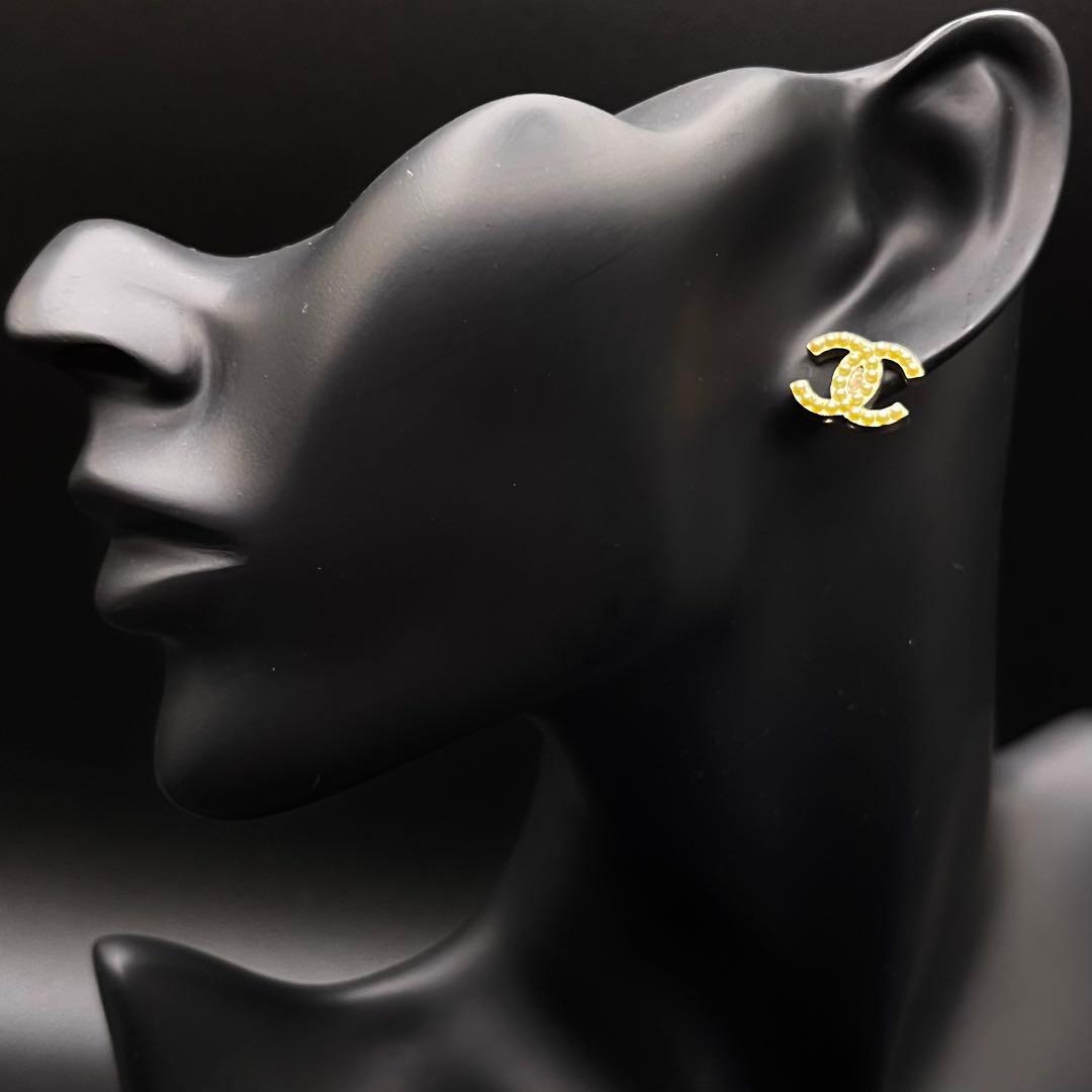 ヴィンテージ CHANEL ココマーク パール イヤリング フランス製