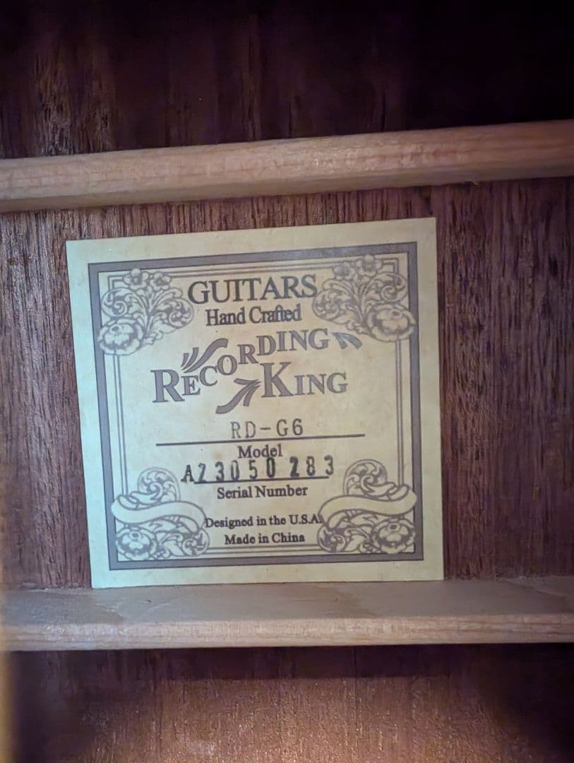 トップ単板美品★アンプ不要！リバーブやコーラスがかかる★　レコーディングキング