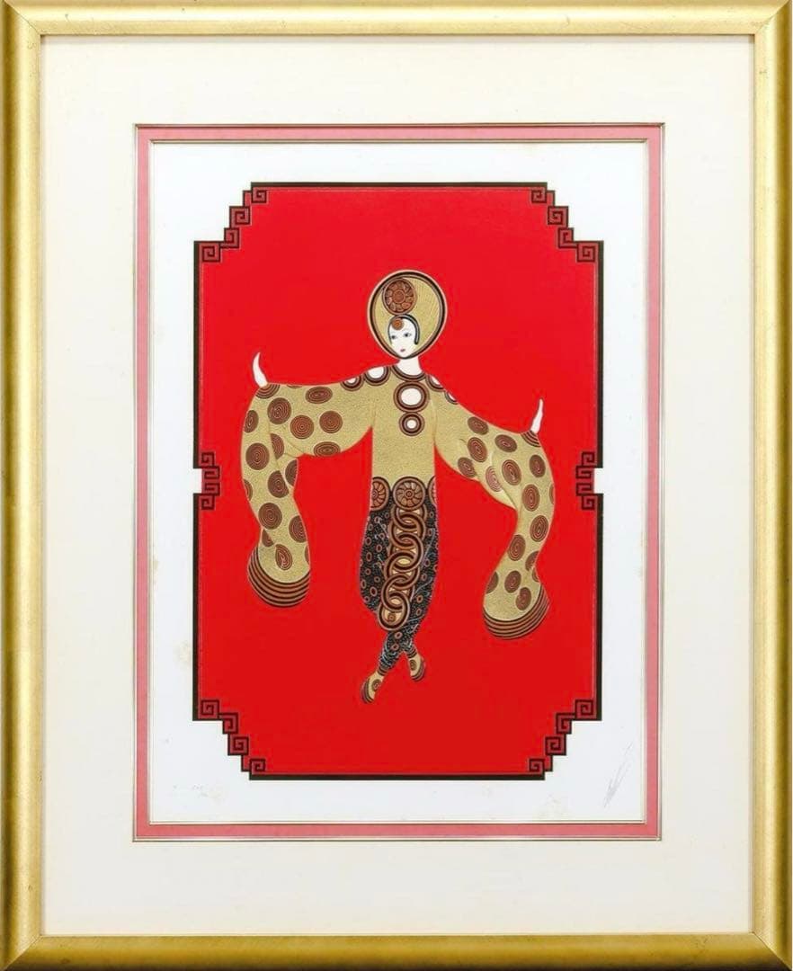 エルテ Erte「Willow Tree」シルクスクリーン 10号大 サイン