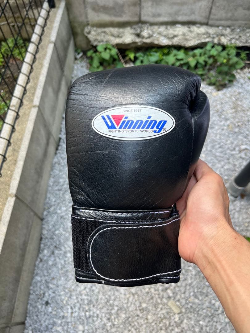 Winning ボクシングヘッドギア 左手のみグローブ黒 D. Inoue