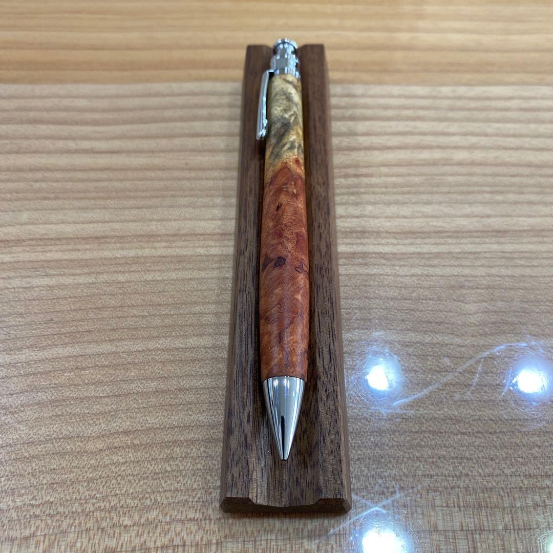 工房楔 花梨 紅白 瘤 シャープペンシル