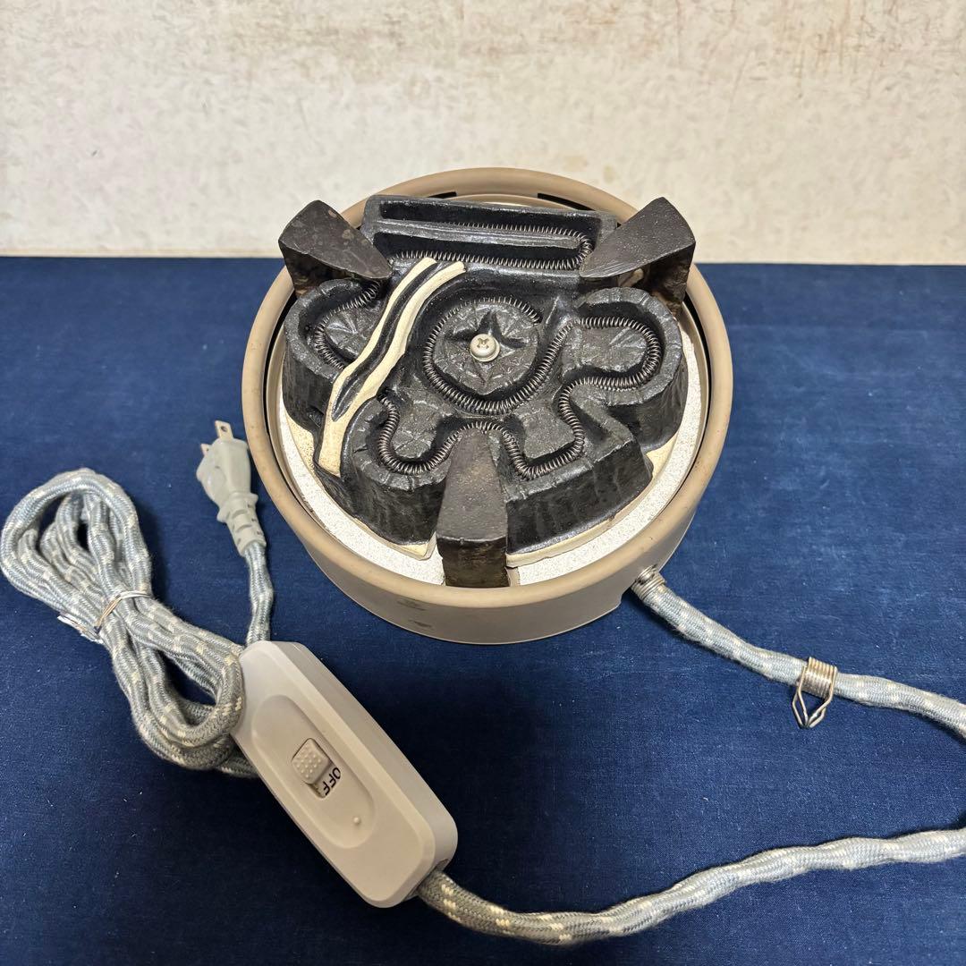 風炉/茶釜/電熱器/唐銅朝鮮風炉釜/野々田製電熱器/敷板/茶道具/お点前道具