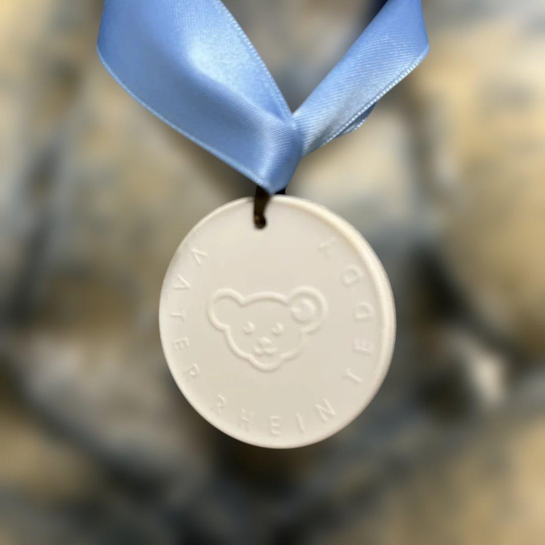 シュタイフ 箱入り ブルー 刺繍 新品未使用 テディベア 限定 白タグ