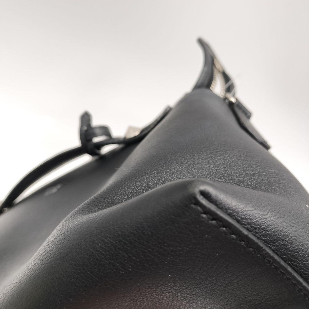 FENDI ブラックレザー バイザウェイ ショルダーバッグ