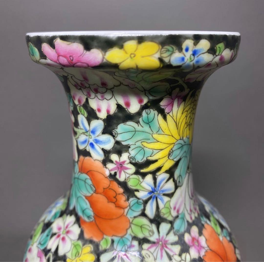 中国古美術　景德鎮　古玩　粉彩　花瓶　花器　花入　サイズ 25.5㎝