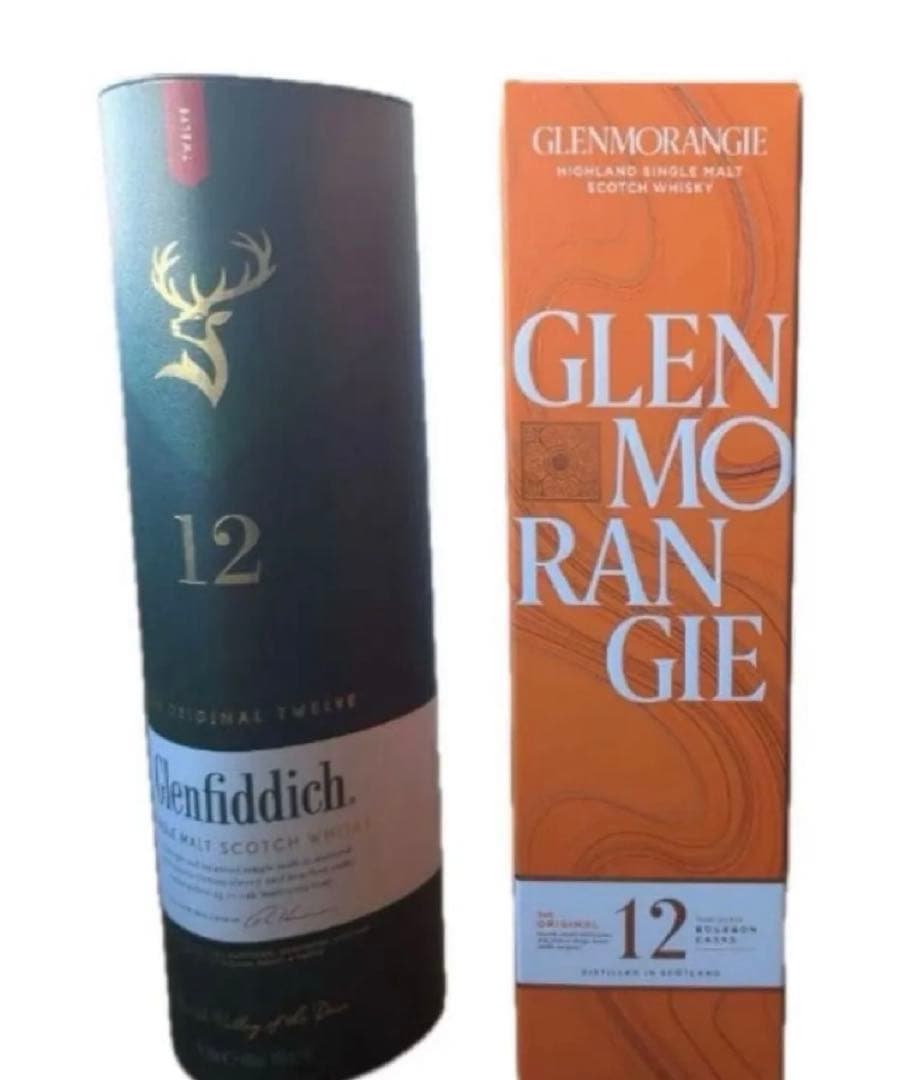 グレンモーレンジ オリジナル12年 1本　　　　グレンフィディック 12年 1本