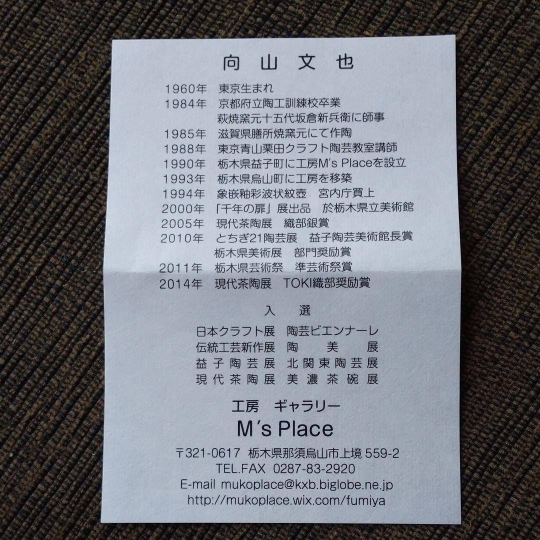 ☆新品☆益子焼・向山 文也の象篏ペアカップ&ソーサー