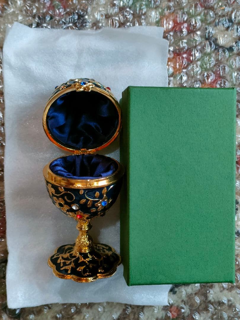 卵型 宝石入れ 新品未使用