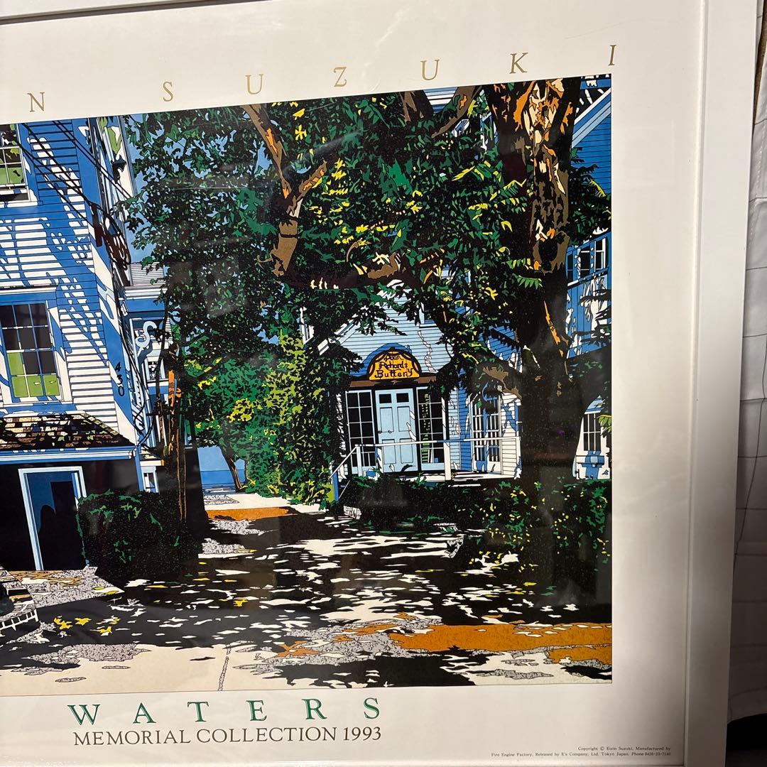 鈴木英人 プロビンスタウン ハウス イラスト アートポスター 額付き