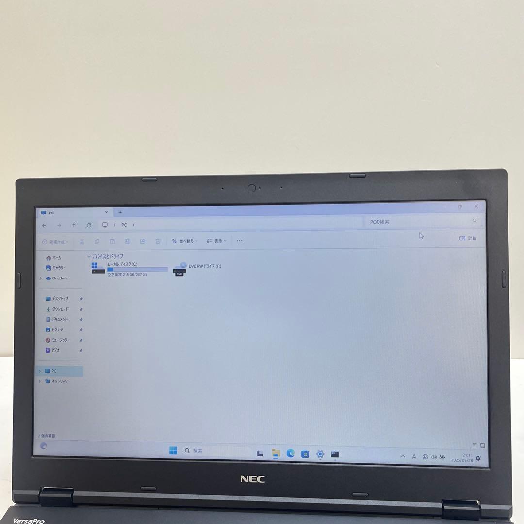 Windowsノート本体 #936 NEC VersaPro VD-3 i7-8650U 12GB 256
