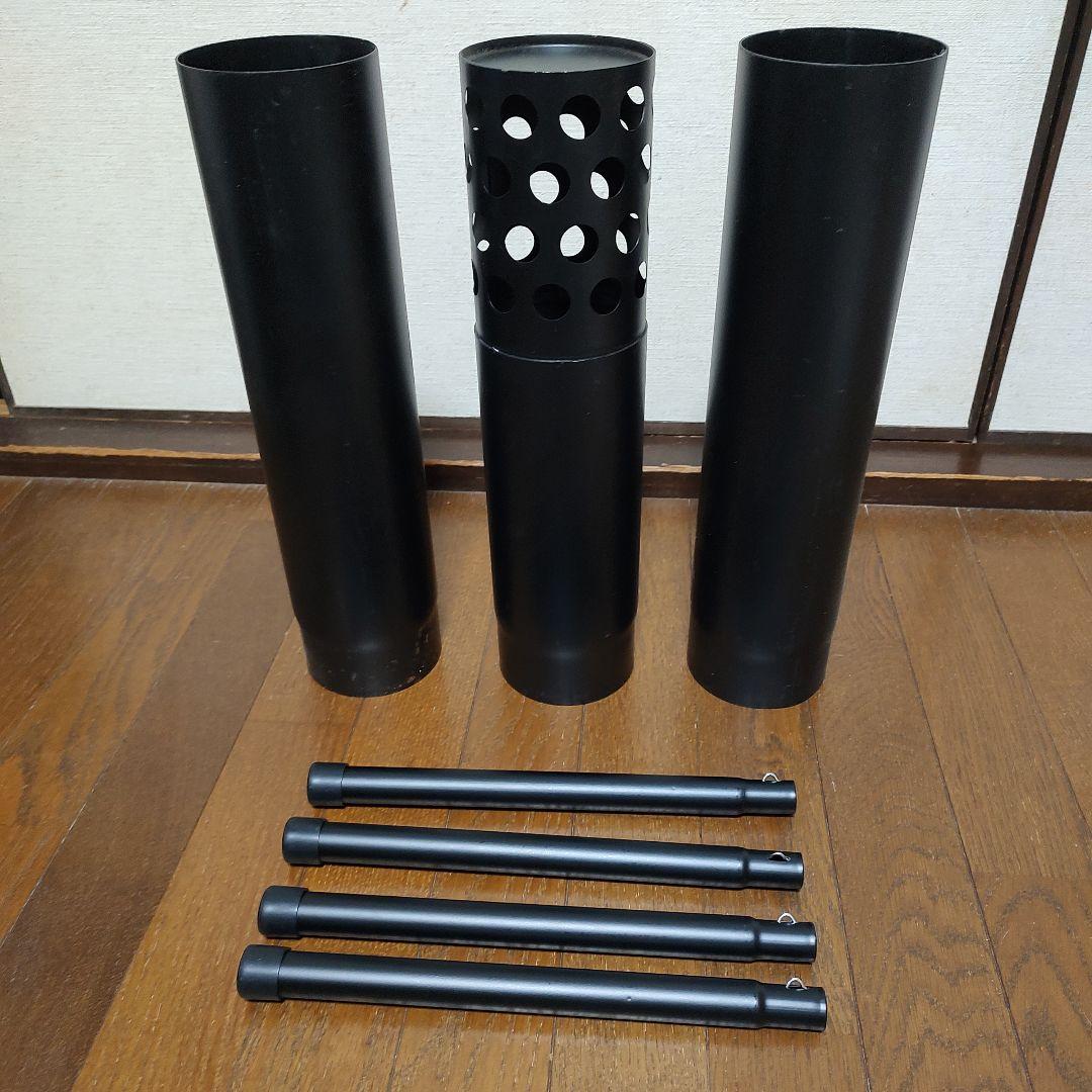 CAPTAIN STAG KaMaDo 角型薪ストーブ　煙突付き　送料無料