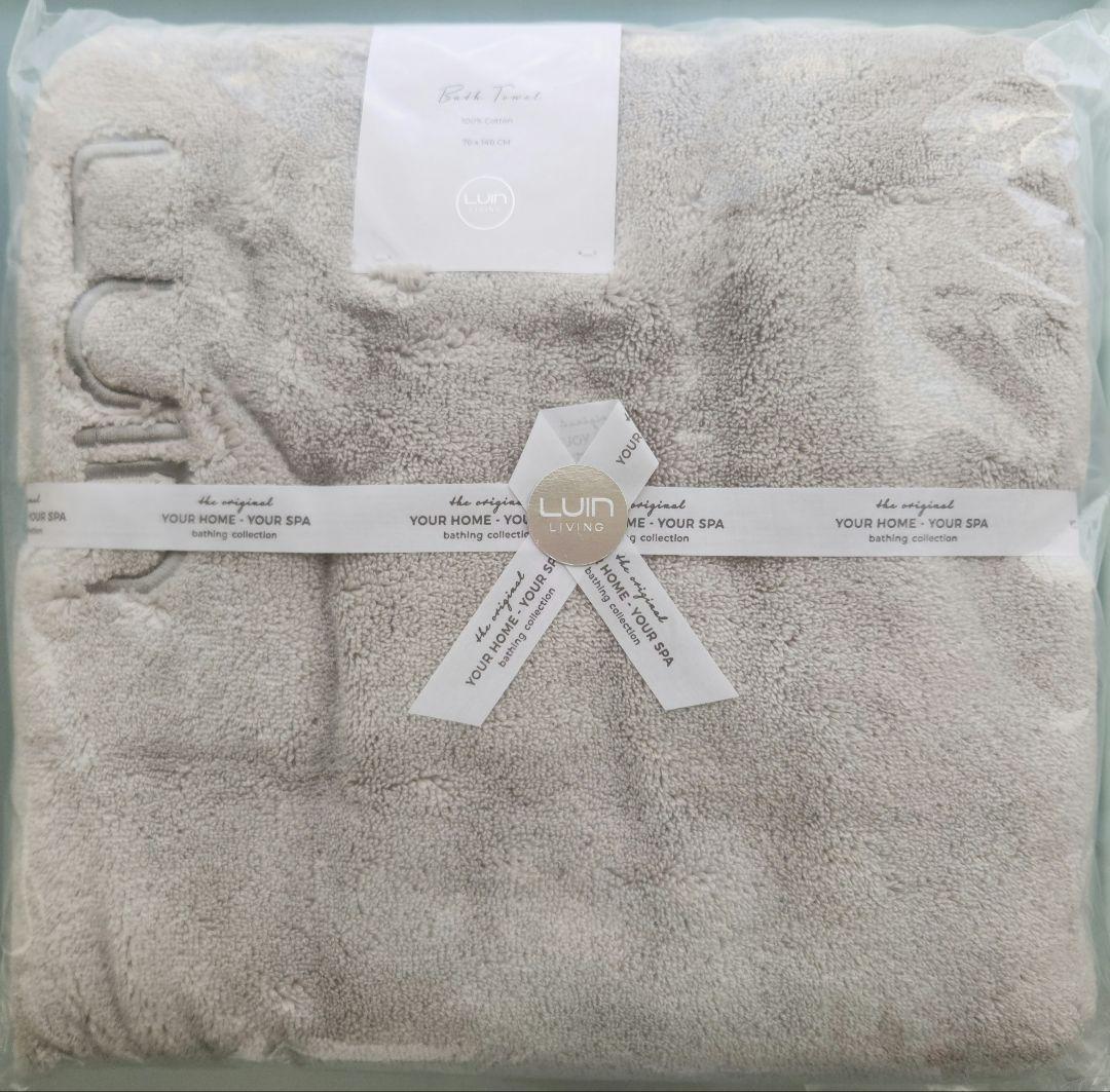 ルインリビング（Luin Living）バスタオル パールグレー Ｍサイズ１枚
