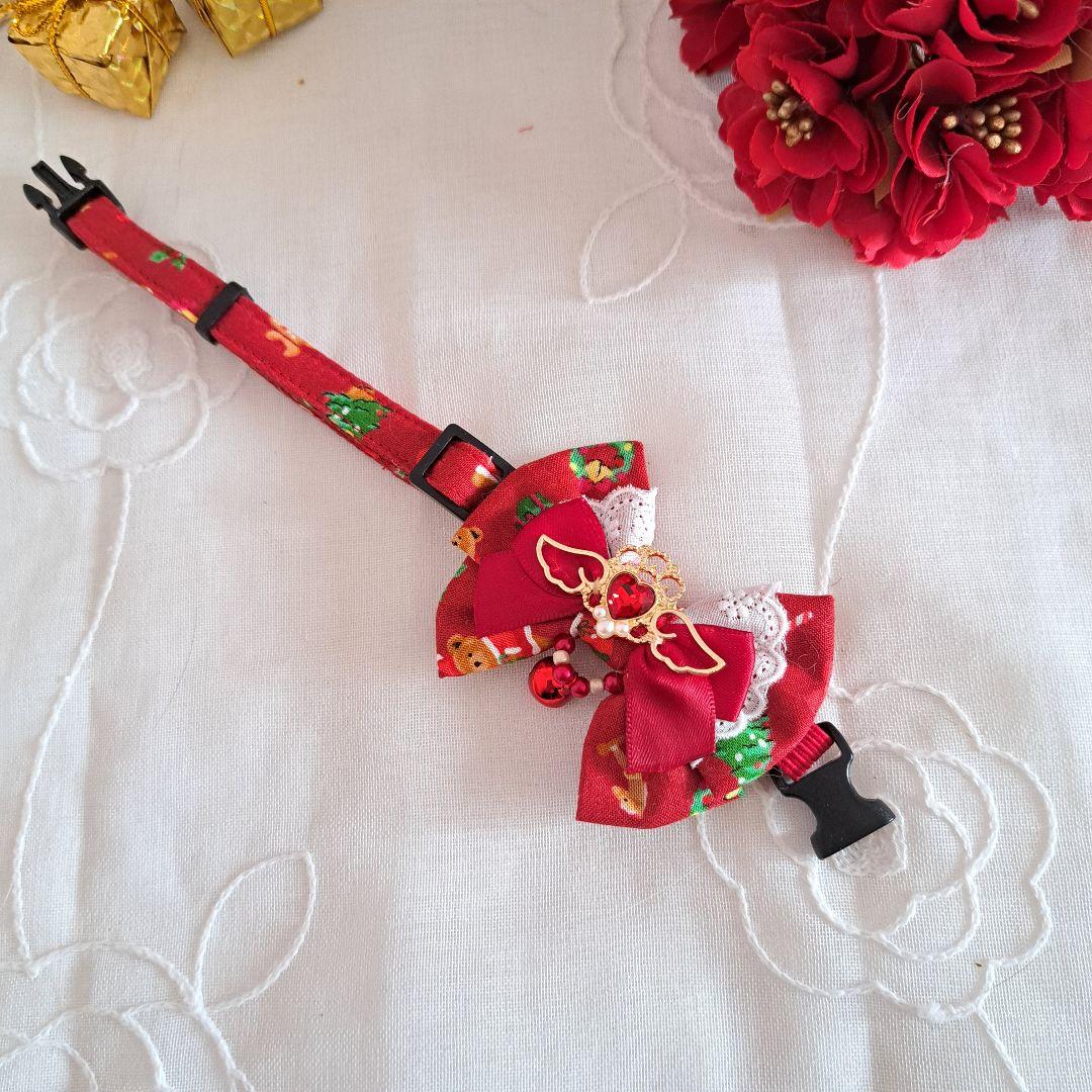 クリスマスシリーズ(赤子グマサンタ)わんちゃん猫ちゃん用首輪