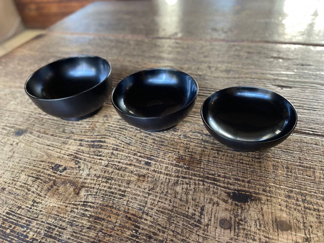 赤木明登　三つ椀　黒
