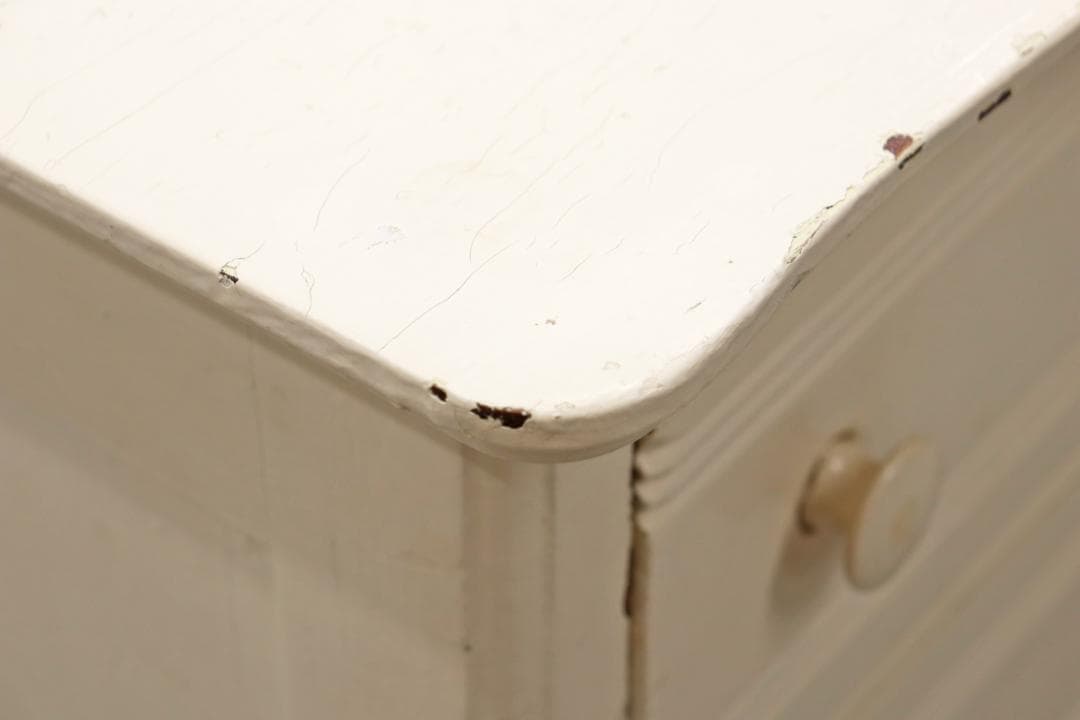 ヴィンテージ ホワイト ペイント クラシカル サイドボード キャビネット 収納