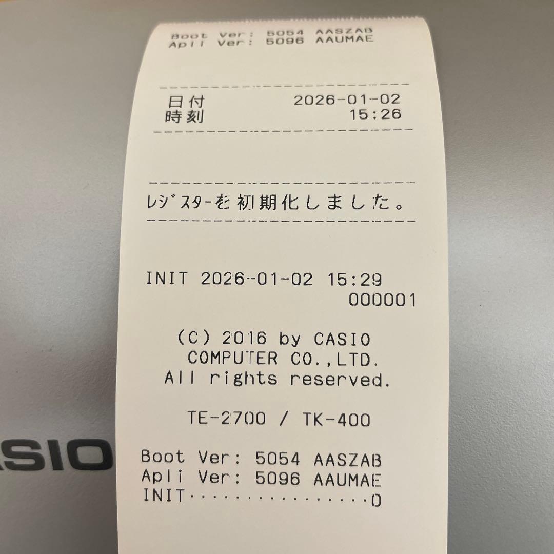 CASIO TK-400 電子レジスター