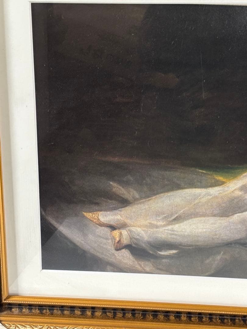 印刷複製画　 フランシスコ•デ•ゴヤ着衣のマハ婦人木製額縁 絵画 美術工芸画