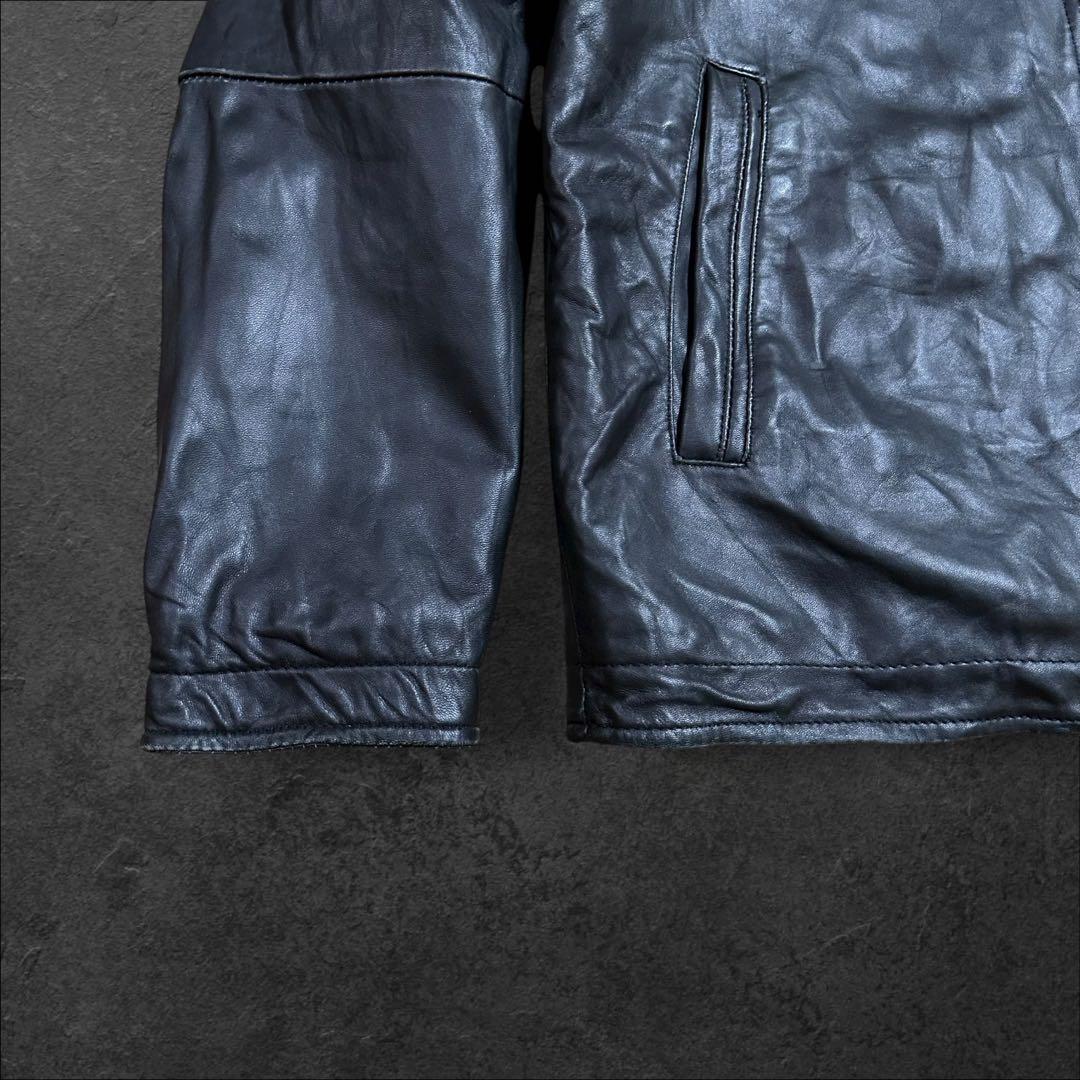 PERRY ELLISペリーエリスPORTFOLIOレザーブルゾンジャケット古着