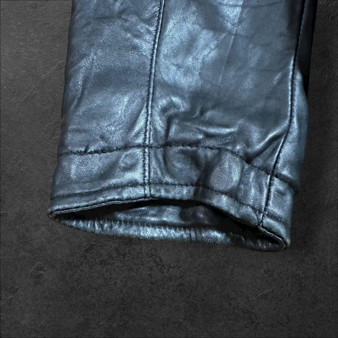 PERRY ELLISペリーエリスPORTFOLIOレザーブルゾンジャケット古着